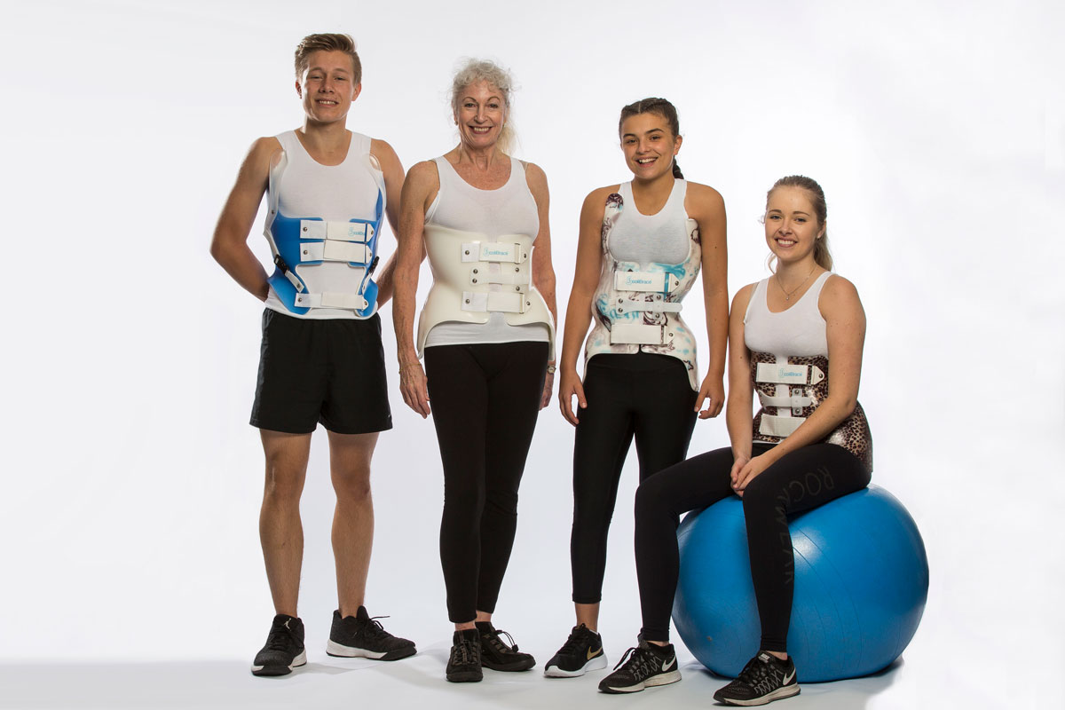 Scoliosis patients wearing the ScoliBrace. Patients range from kids to adults – CorePosture Chiropractic in Newport Beach CA Scoliosis patients wearing the ScoliBrace. Patients range from kids to adults - CorePosture Chiropractic in Newport Beach CA