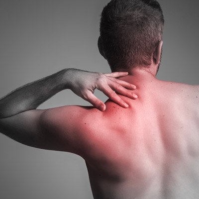 how to relieve upper back pain between shoulder blades